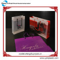 High Class Cord Handle Frosted HDPE Plastic Gift Bag